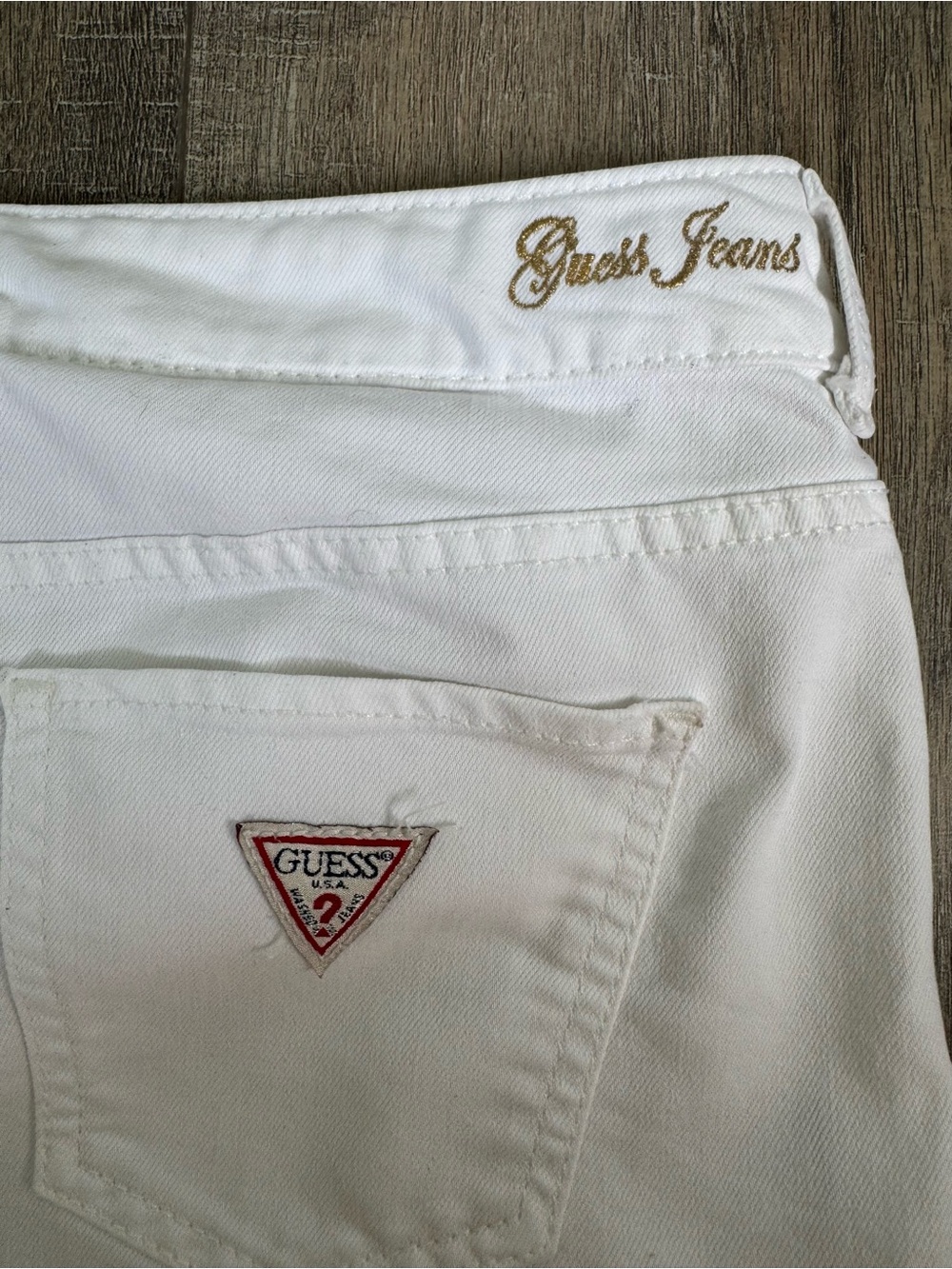 Guess Vintage 90s-Y2K White Mini Skirt